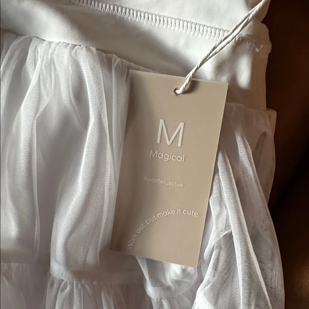 Popflex pirouette skirt - cool white - M - Picture 2 of 4